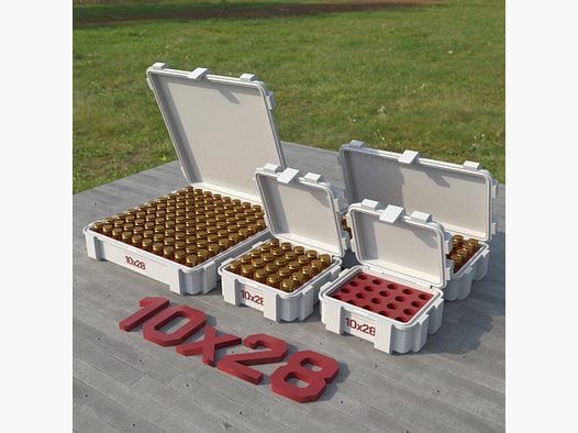 Filamelt Munitionsbox / 10x28 / ‘Klappdeckel’ / Patronenbox, Ammo Box