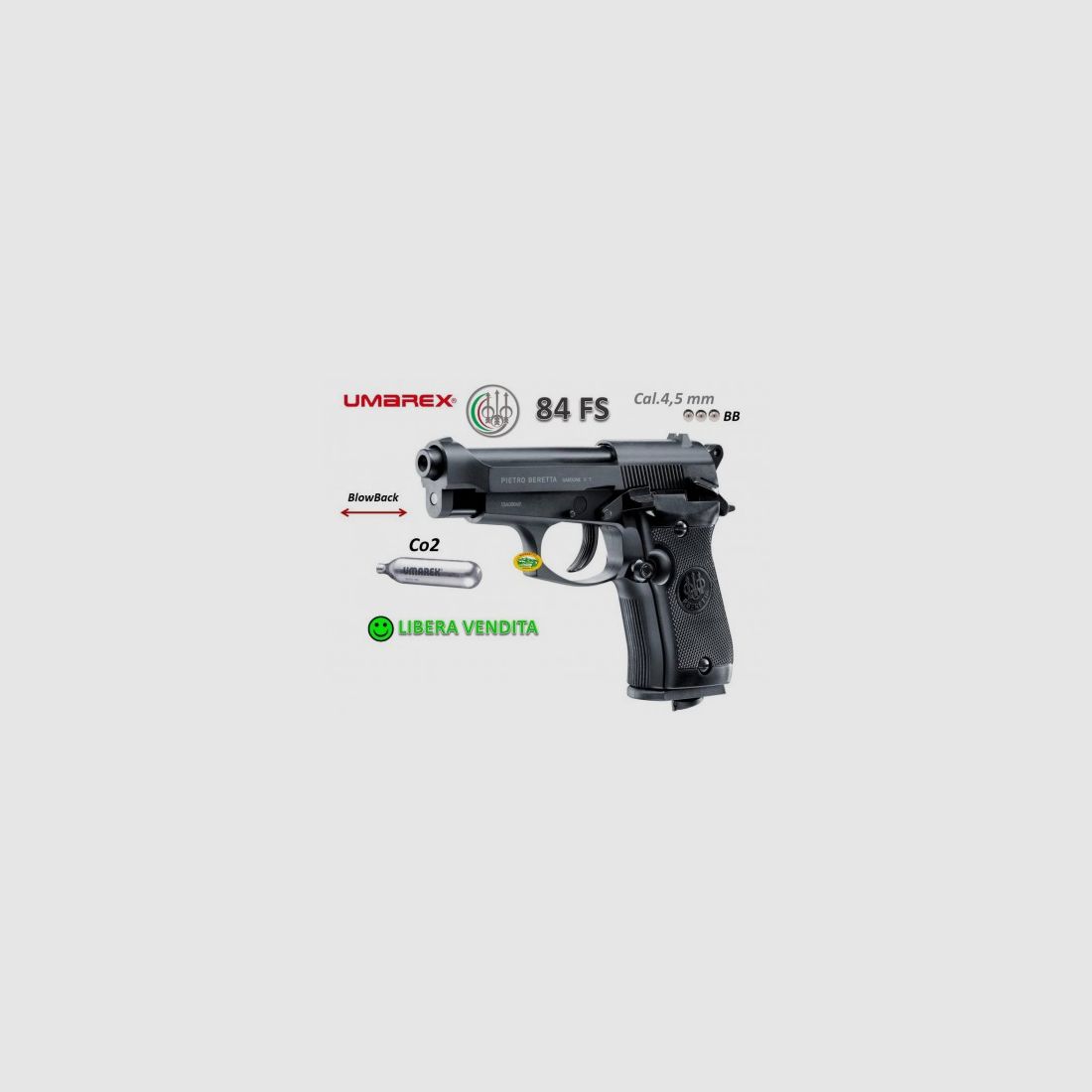 UMAREX BERETTA 84FS CO2 Kal. 4,5mm