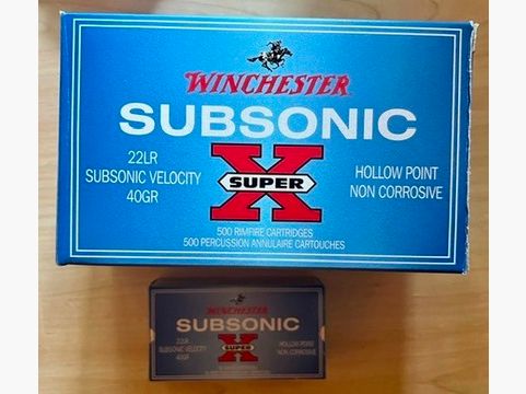 .22lr Winchester  Subsonic Super X  SONDERPOSTEN  UNTERM HÄNDLERPREIS! 