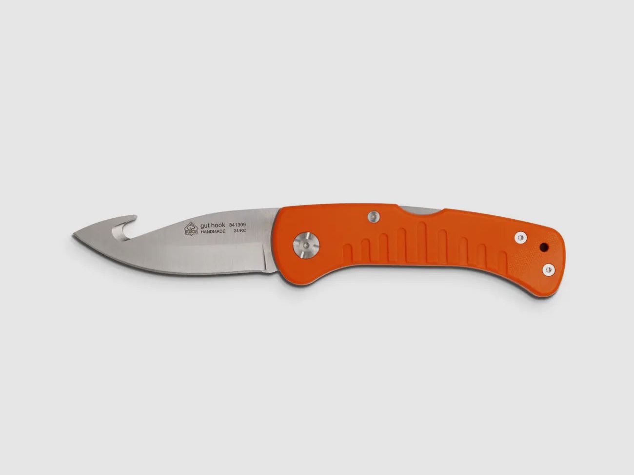 PUMA IP hunting pocket knife with good hook, orange G10