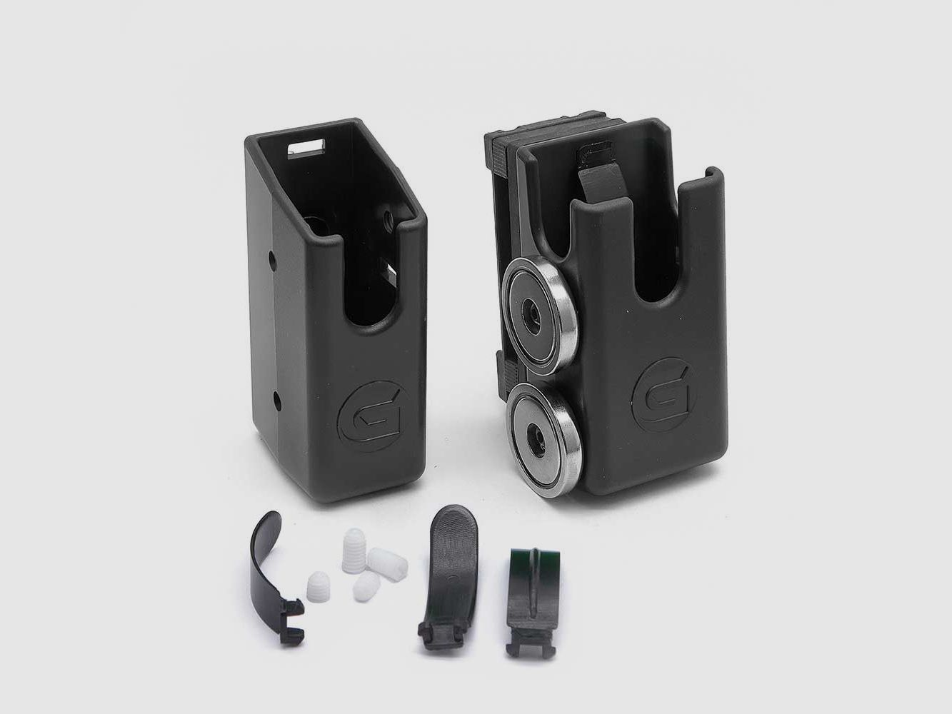 Ghost 360 Magazinhalter mit doppeltem Magnet, Farbe: Weiß, Bild 1 von 3