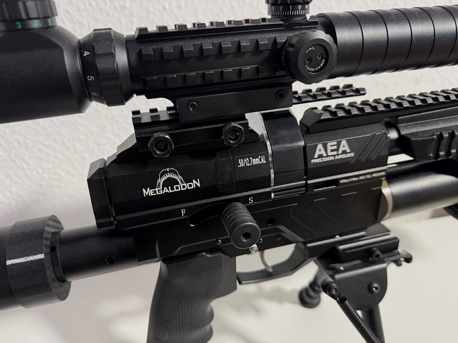 AEA Airgun Megalodon Cal. 5,0. 12,7mm Ware neuwertig Mit viel Zubehör 