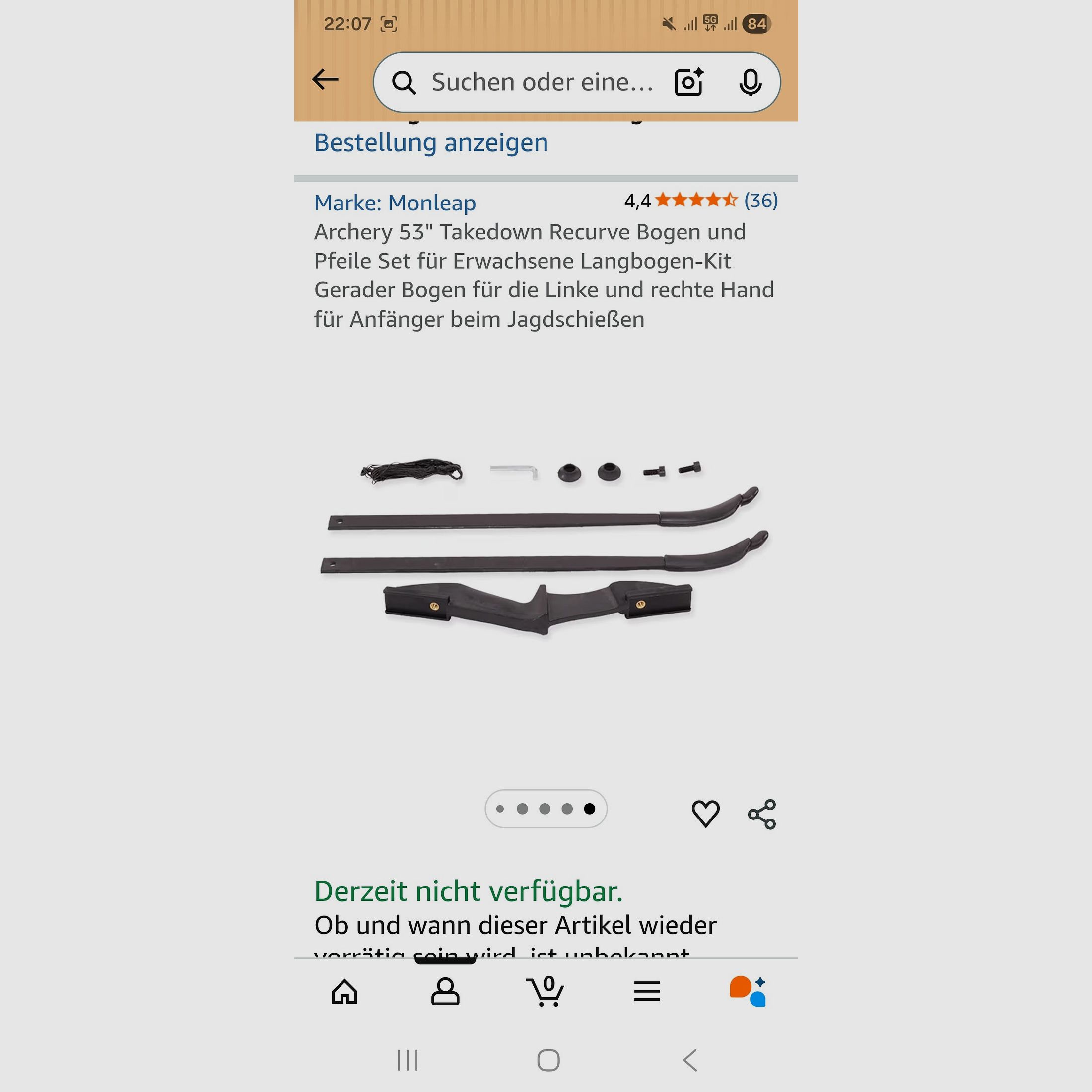 Amazon Recurve Bogen Gebraucht 53" und 40 Pfund