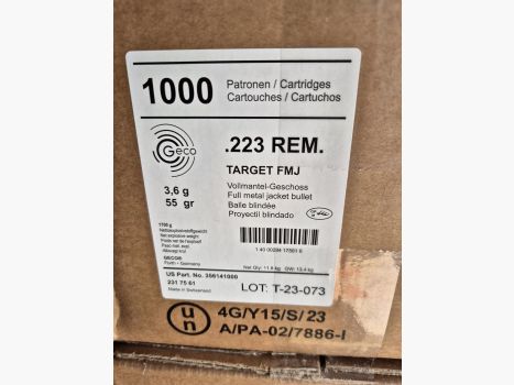 Geco .223 Rem. 55grs Target 1000 St. Schweizer Fertigung
