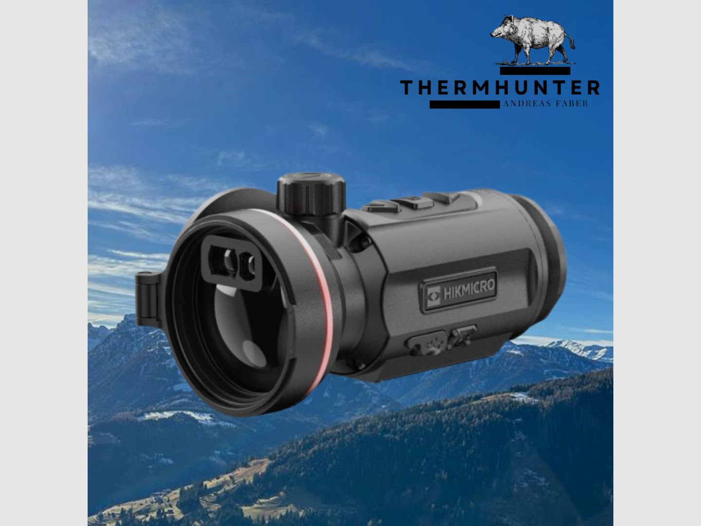 Hikmicro Clip-On Thunder TQ50CL 3.0 Ensemble complet avec adaptateur -NOUVEAU-