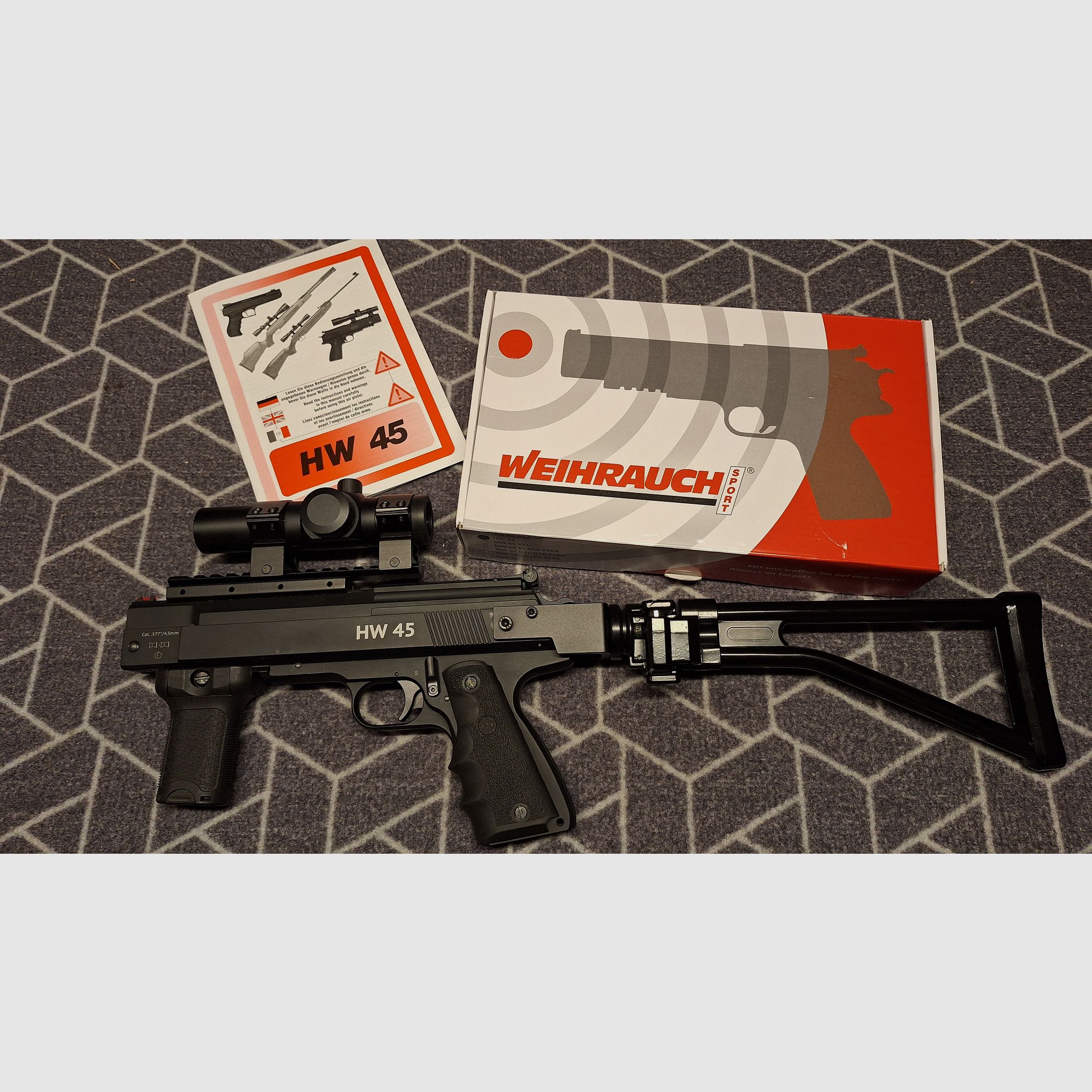 Weihrauch HW 45 Taktischer Pistolenkarabiner!