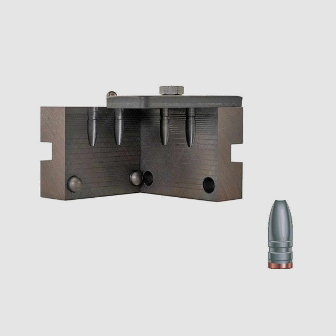 RCBS Doppelgiesskokille .225 / 5,59 mm 55 gr / 3,6 g 22-055-SP Halb-Spitzgeschosse Gas Check .225