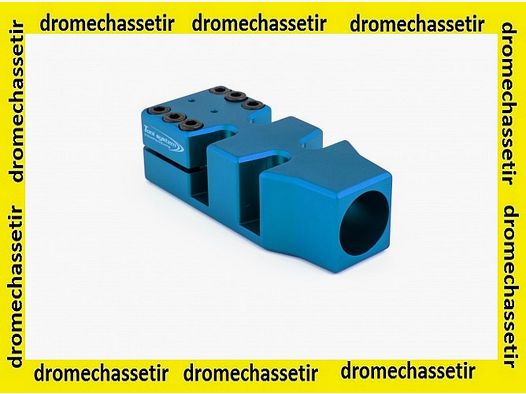 Mündungsbremse für Lauf Durchmesser 22,5mm blau V4N225-BL