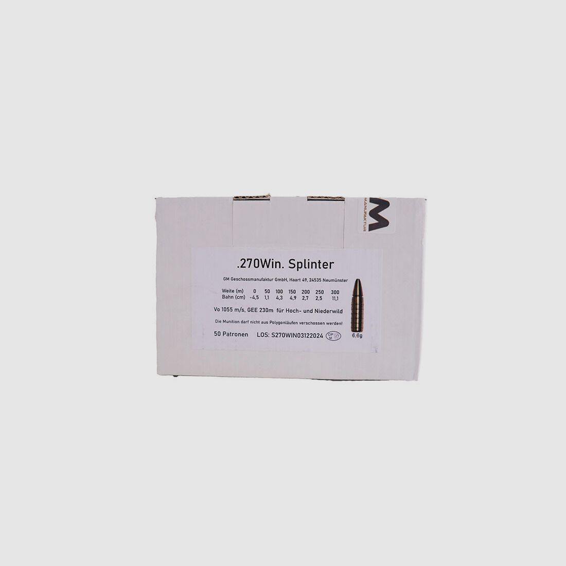 Kogel Fabriek 270 Win Splinter 6,6g
