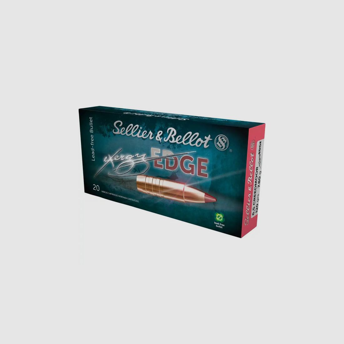 SELLIER & BELLOT - 6.5 CREEDMOOR - EXERGY EDGE - 120GRS. / 7.8 G. - 20 ROUNDS - LEAD-FREE