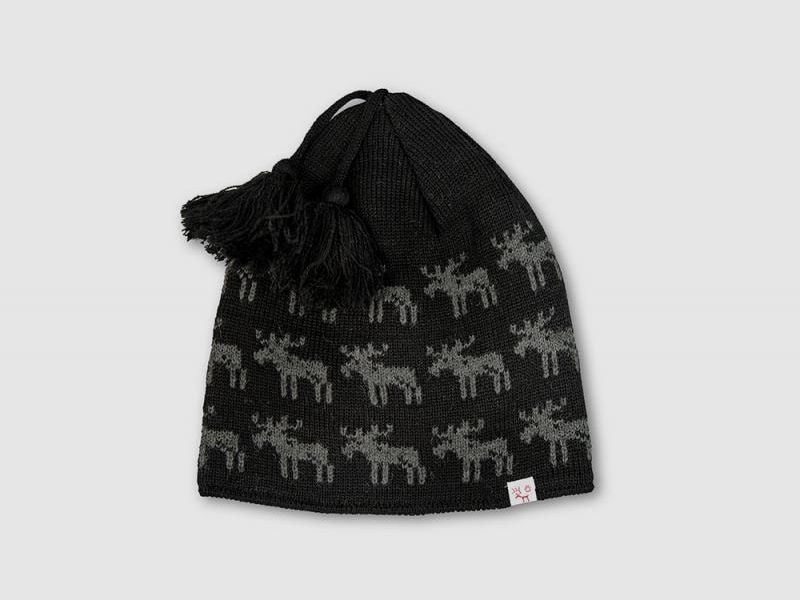 Fleece-Mütze Schwarz - L