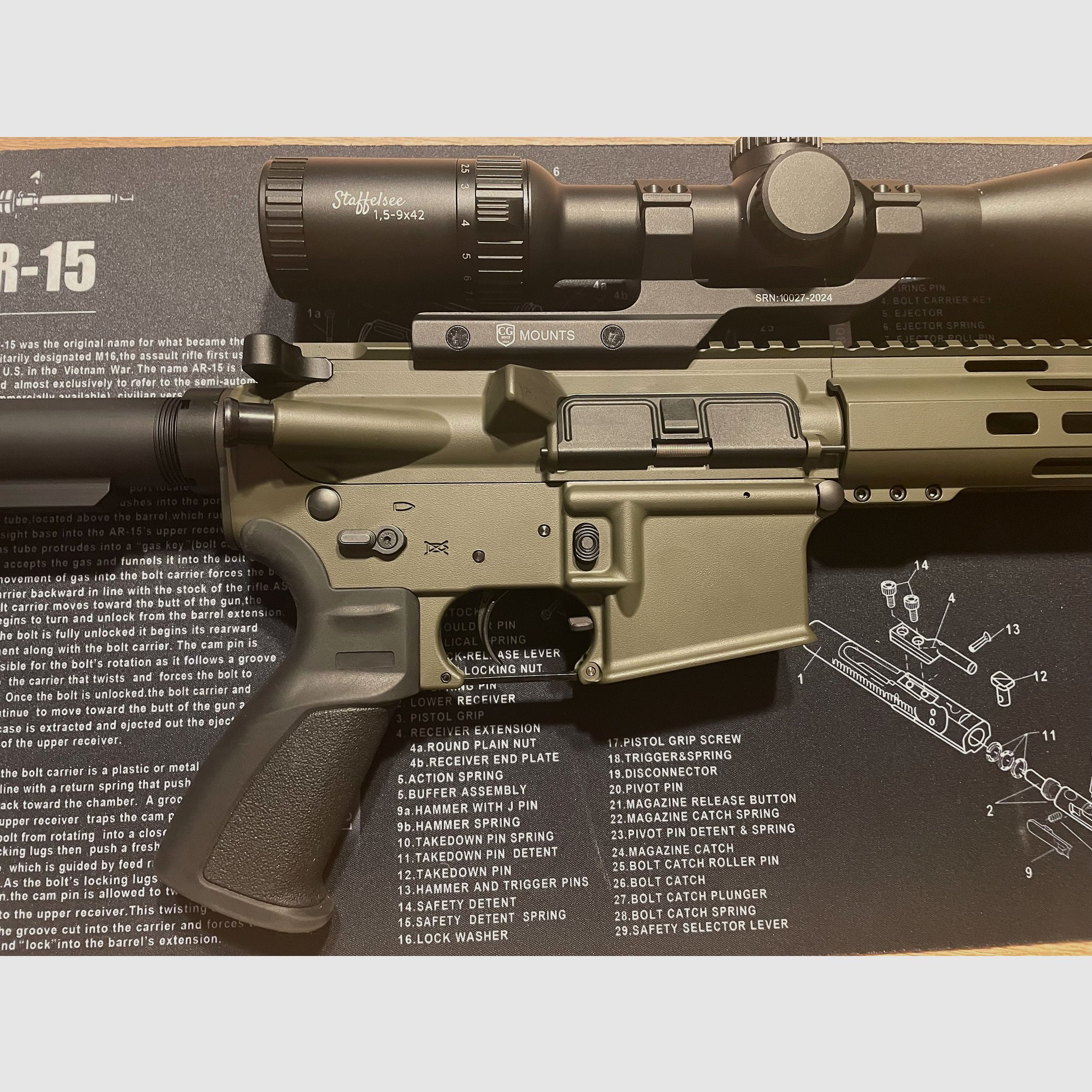LuxDefTec LDT AR 15 .223 Rem 14,5“ OD Green