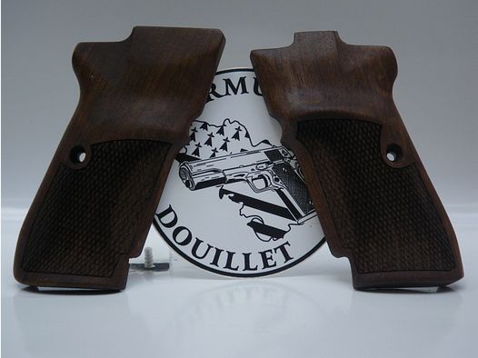 Plaquettes bois quadrillées pour pistolet CZ 82/83