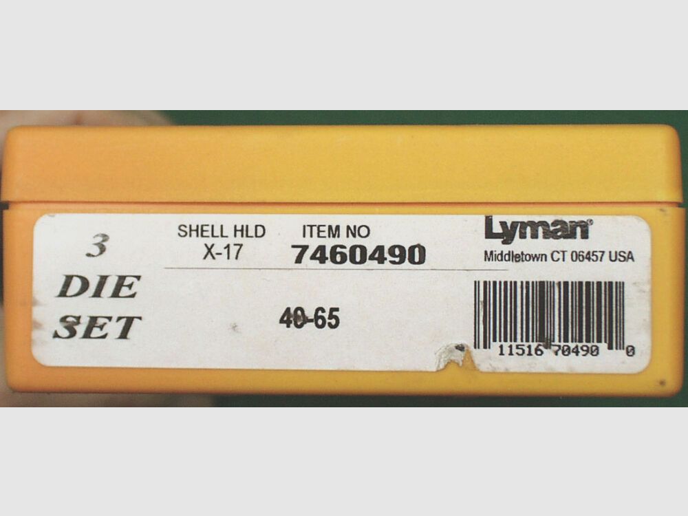 Kit de matrices à poudre noire Lyman "Classic" .40-65 Shilo Sharps