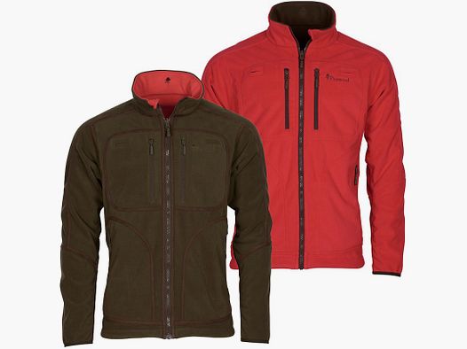 PINEWOOD FURUDAL REVERSIBLE MEN’S HUNTING FLEECE JACKET RED