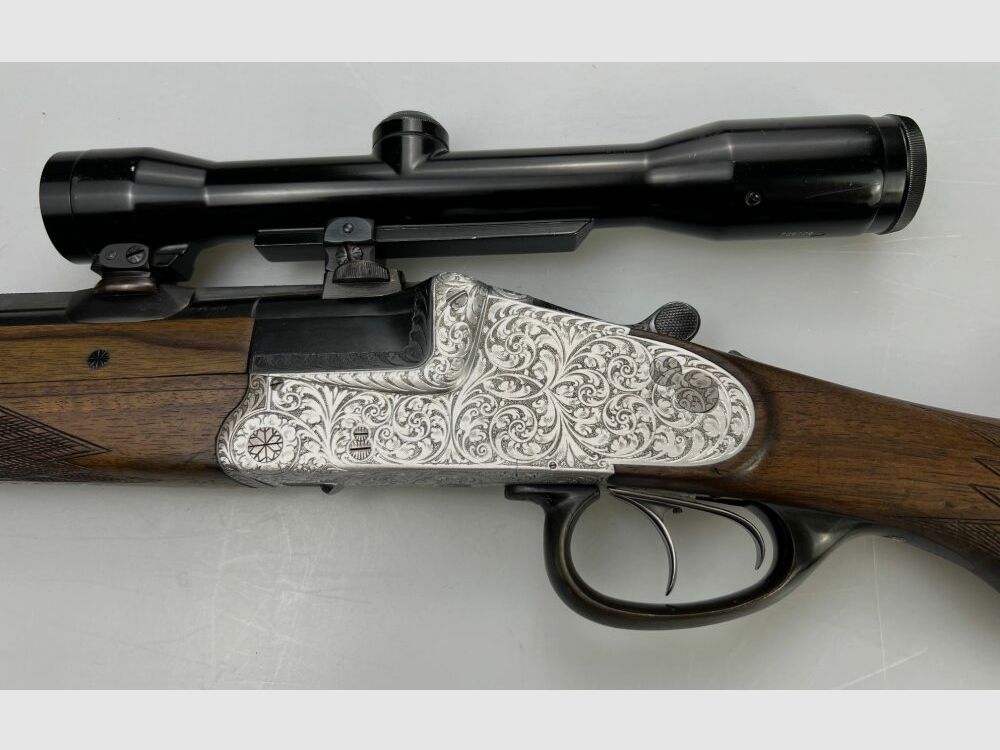 Krieghoff Ulm	 Seitenschloß Bockbüchsflinte