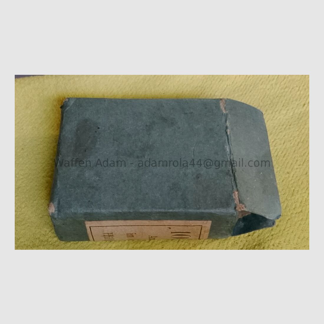 Munitionsfabrik Spandau 10 scharfe Patronen M/71