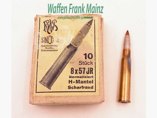 RWS (WZd.Fa.Rottweil) Büchsenpatronen 8x57 JR