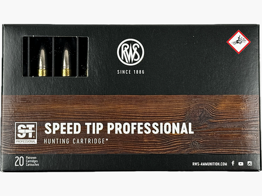 RWS cartuccia da caccia S-TIP PRO cal. .308 Win 165grs/10,7g