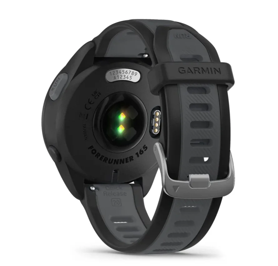 Smartwatch GARMIN Forerunner 165 Zwart / Leigrijs 43 mm, afbeelding 12 van 14