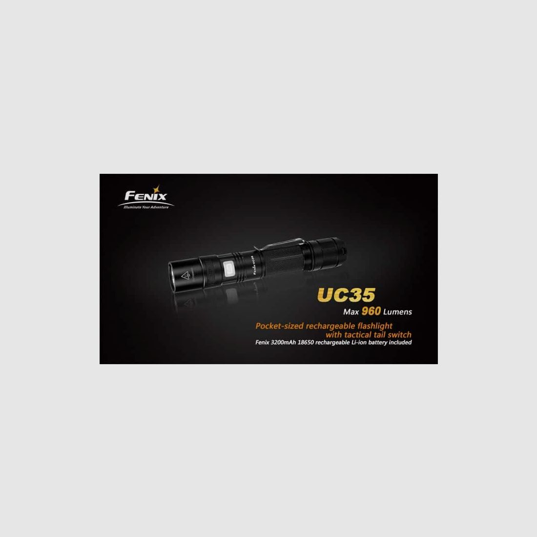 LAMPE TORCHE RECHARGEABLE FENIX UC35 960 lm, image 4 sur 8