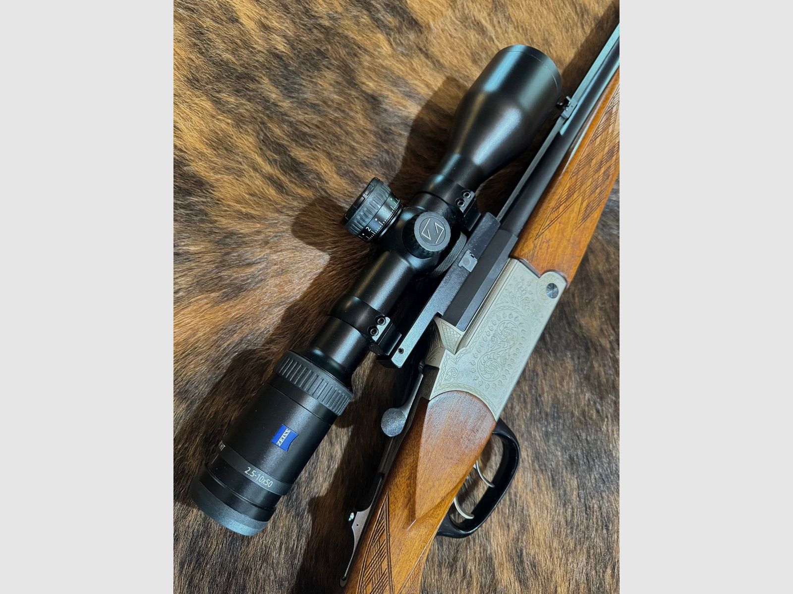 Blaser – Bockbüchsflinte BBF ES70 Kaliber 7x57R + 12/70 mit Zieloptik Zeiss