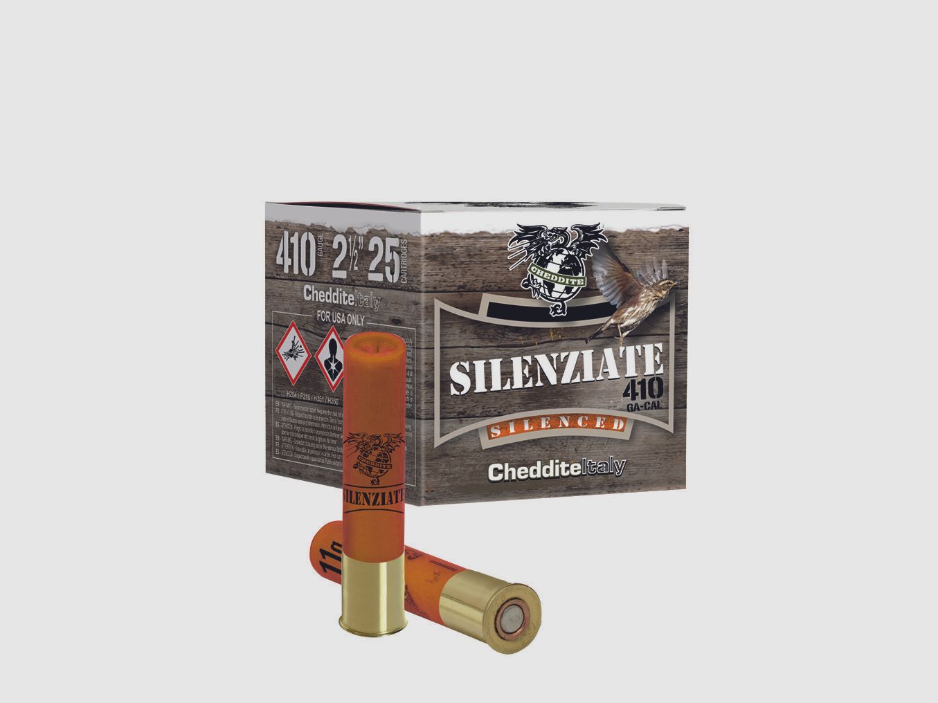 CHEDDITE – Cartouches à plomb – SILENCIEUSES N°12 11GR