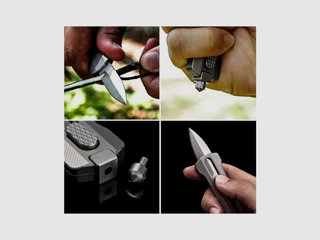 Baltic Steel Slike Titan OTF D2 Stahl Taktisches Messer Spearpoint Griff mit Glasbrecher
