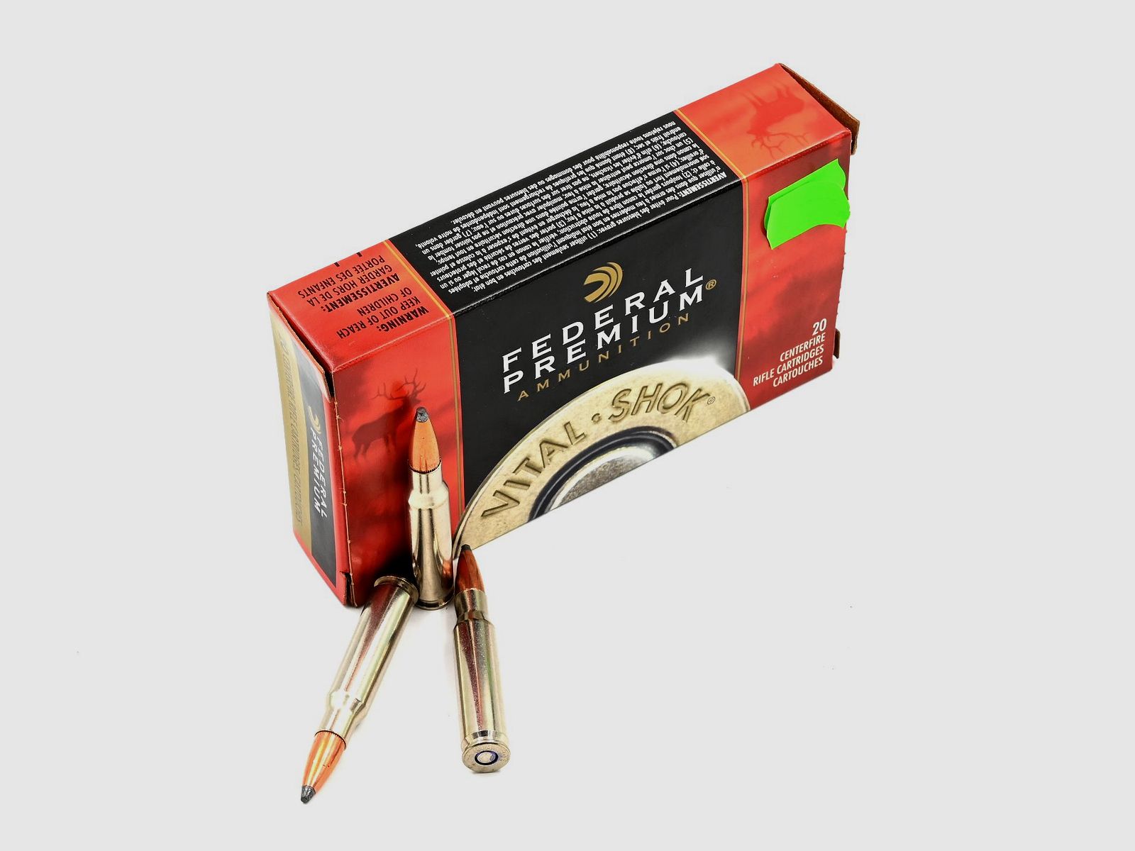 Federal Nosler Partition 308 Win, Vital-Shok 180gr, 20 ud.