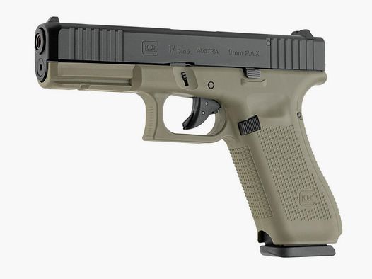 GLOCK 17 Gen5 Kaliber 9mm P.A.K. die von der Marke GLOCK lizensierte Schreckschusswaffe BFG limit.