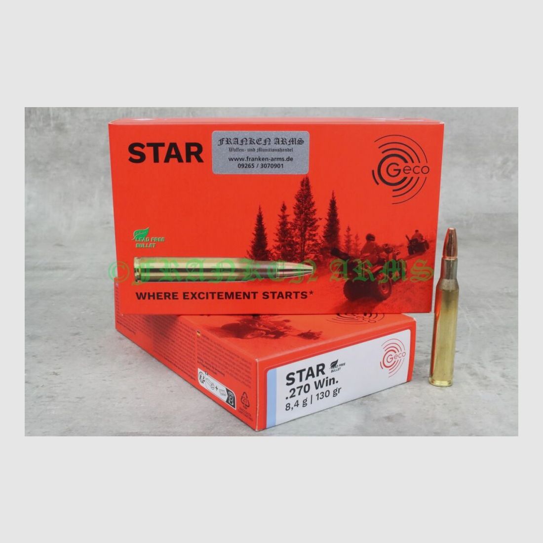 GECO Star .270 Win. 130gr. 8.4g 20 pieces quantity discounts