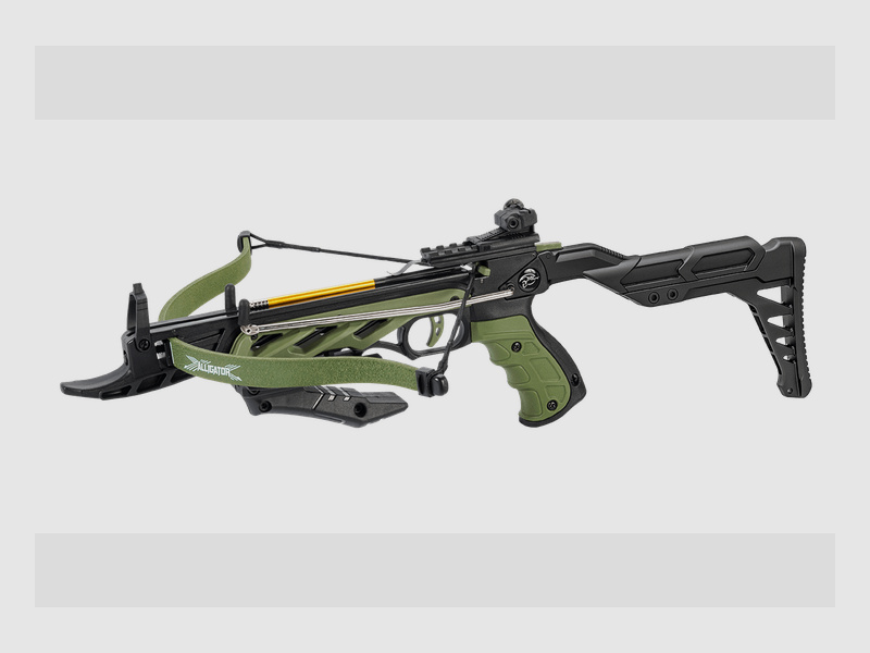 Man Kung MK-TCS2G Alligator Recurve Pistolenarmbrust 80 LBS - Grün
