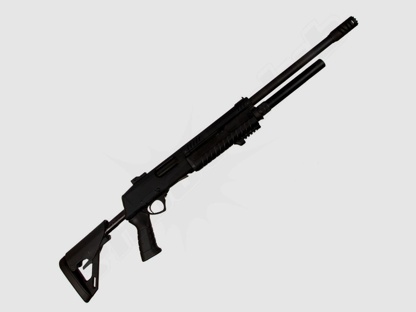 Fabarm STF12 with telescopic stock, blued.
