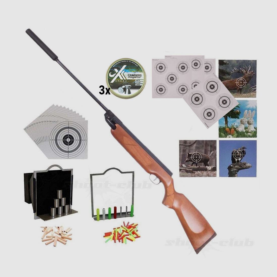 Weihrauch HW 35K 4,5mm Schalldämpfer Super-Target-Set