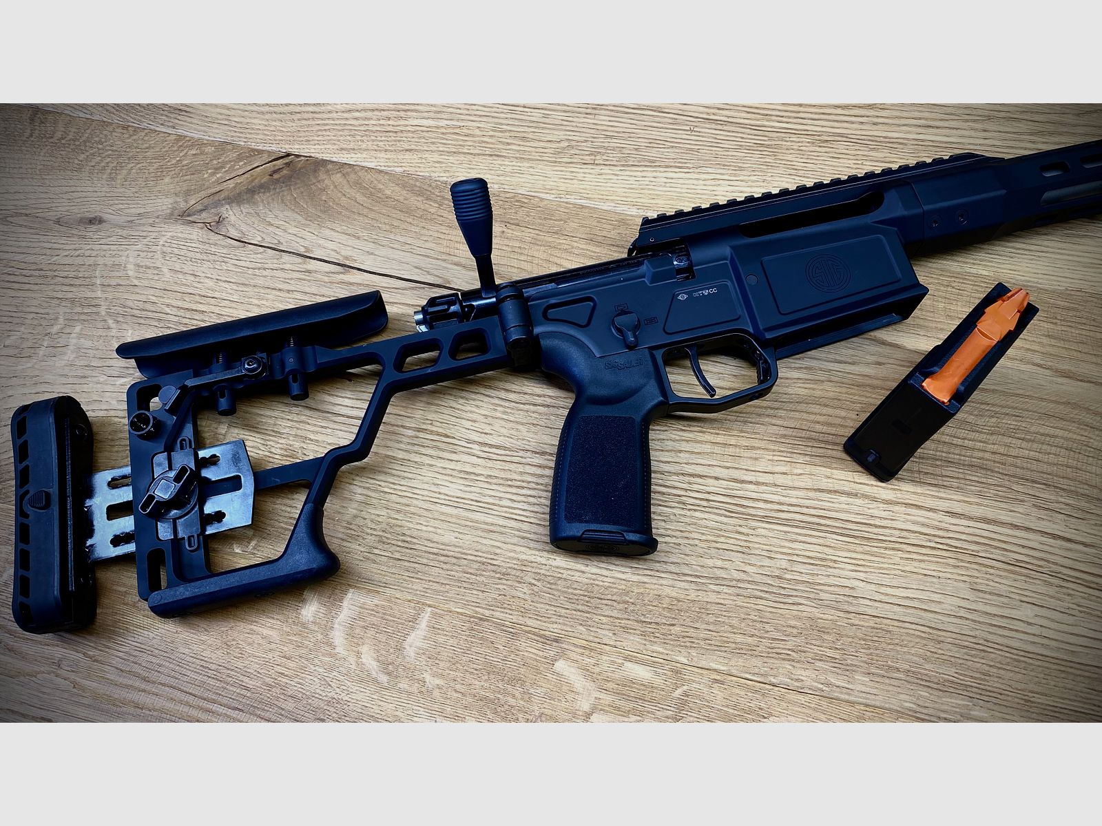 Sig Sauer Cross Rifle / .308 Win. / LL 16" / 5 Schuss Mag. / M-Lok Vorderschaft / Klappschaft 