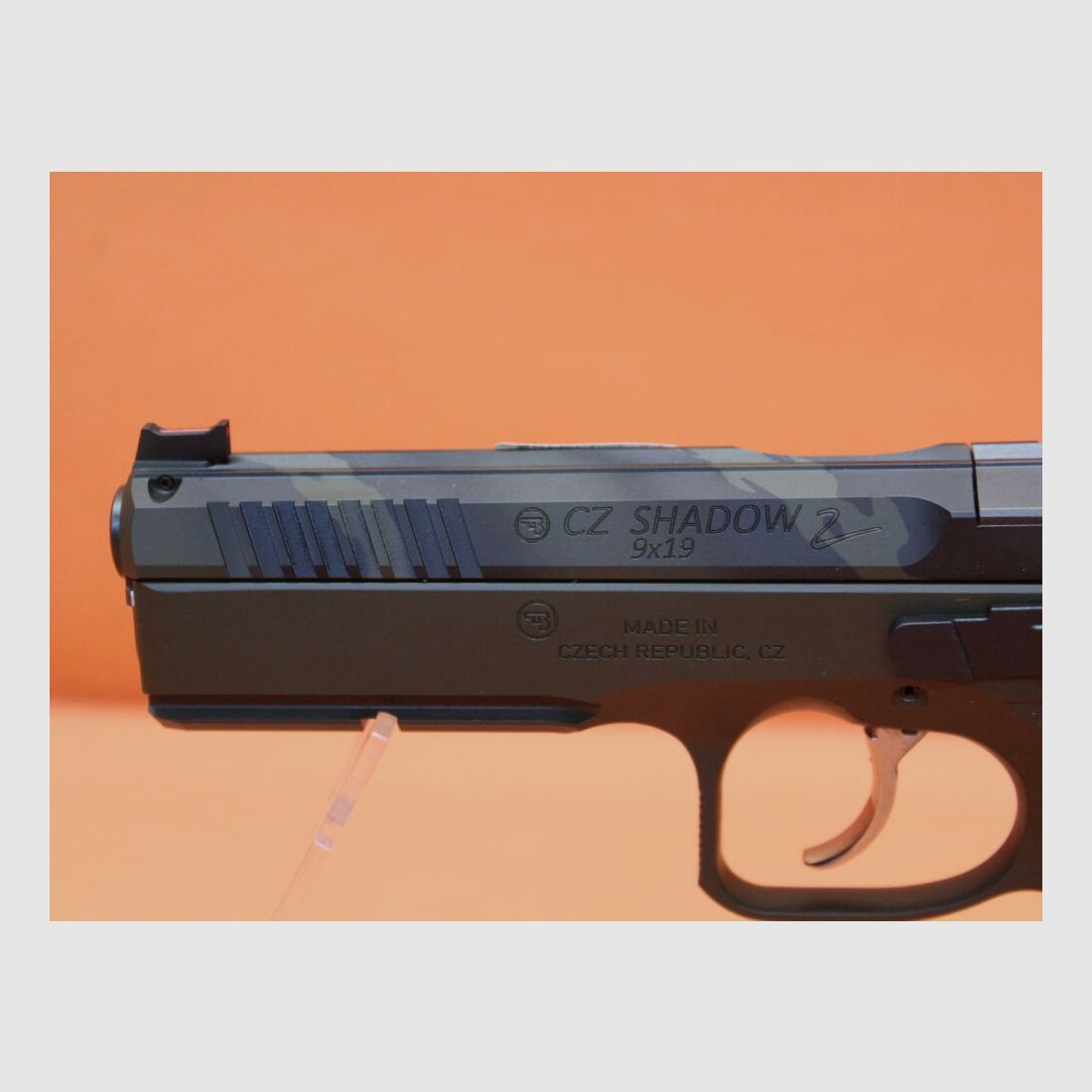 CZUB Ha.Pistolet 9mmLuger CZUB CZ SHADOW2 OR Prêt pour optiques pour viseur point rouge / Modèle spécial Oliv Camo (CZ75)
