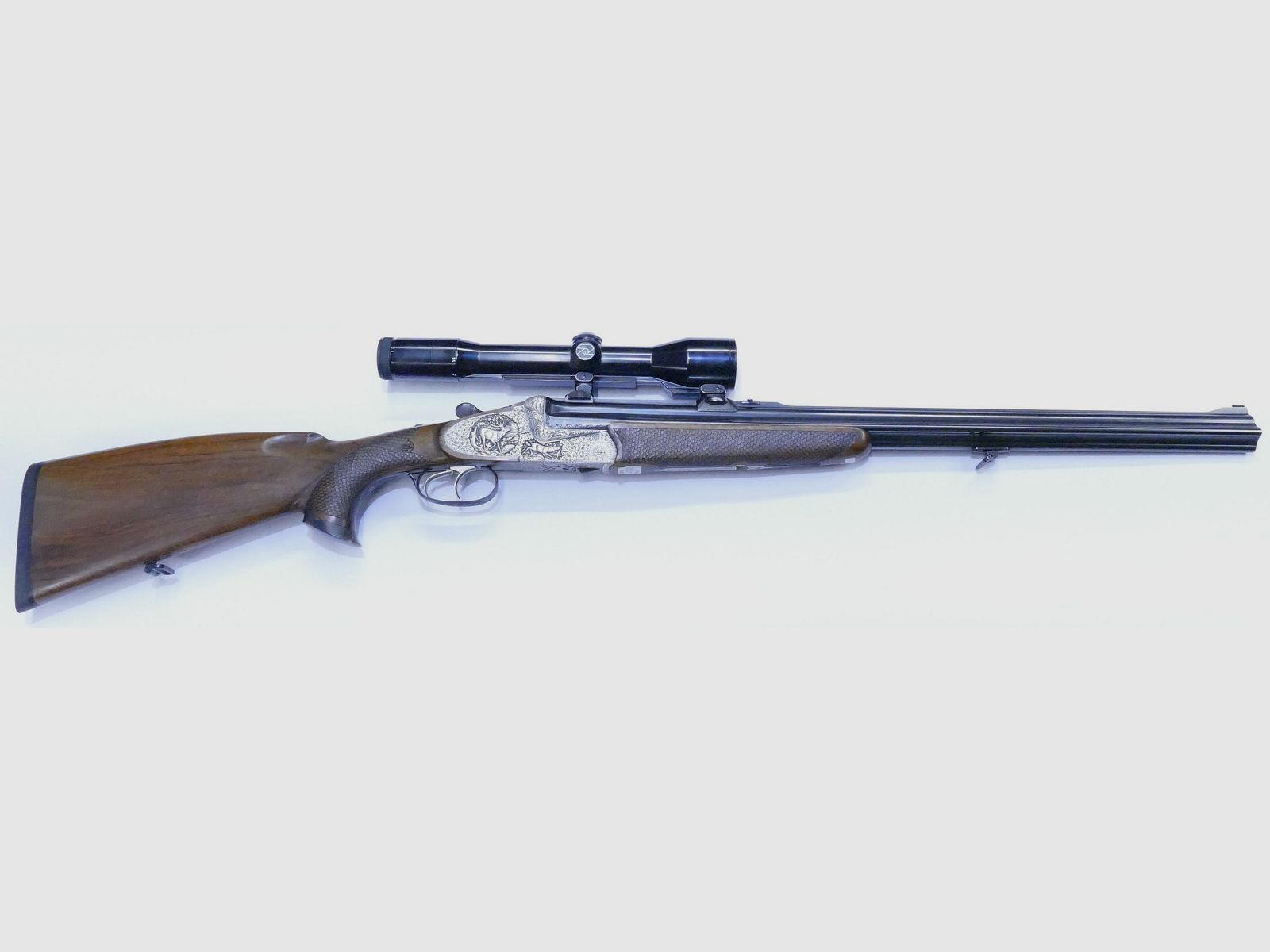 Ferlacher used weapon double rifle 16/70 6.5x57R .22Hornet double rifle