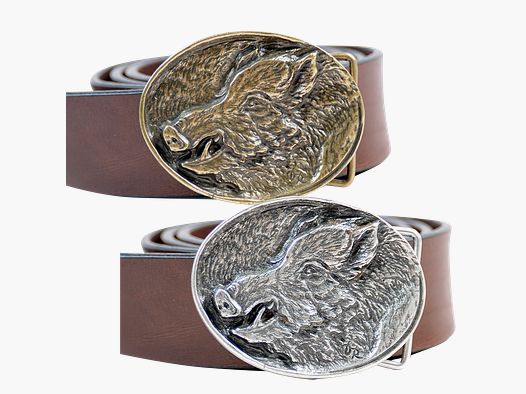 Boucle de ceinture "Tête de sanglier"