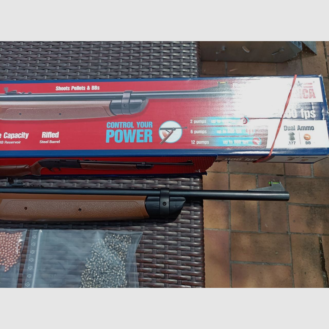 Luftgewehr Crosman 2100 Classic 4,5 mm Diabolo und BB