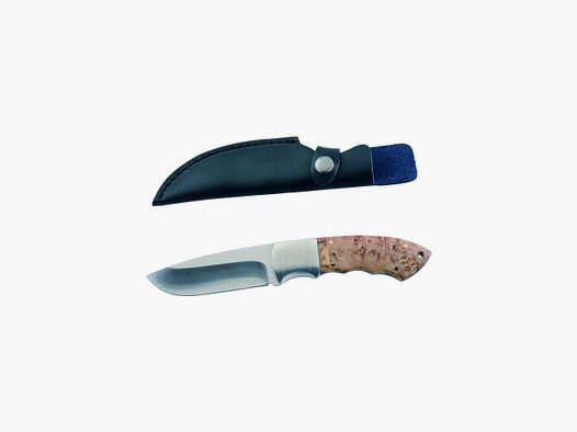 Hunting knife burl handle blade of 10 cm