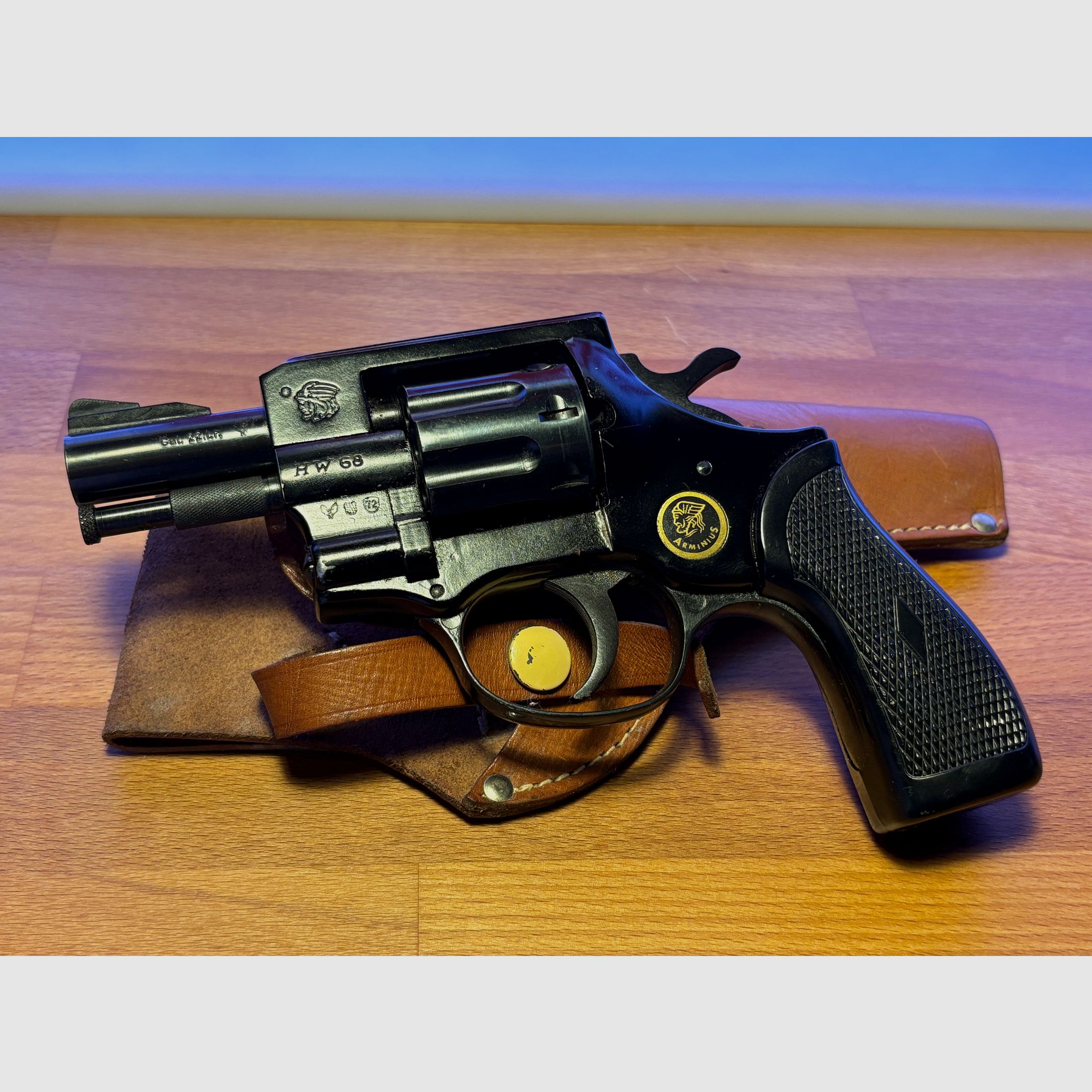 Arminius HW68 revolver .22lfb met holster