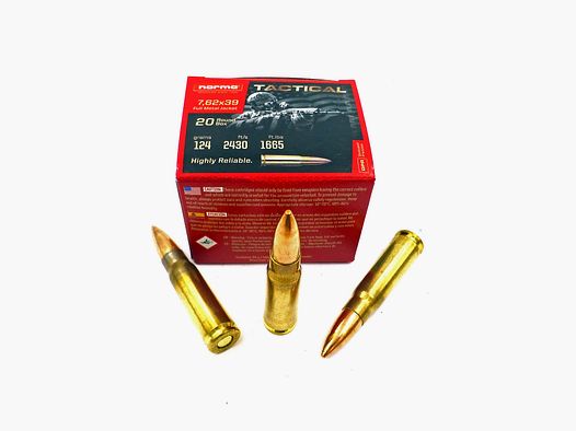 Cartuccia NORMA TAC 7.62×39 da 59ct/cad