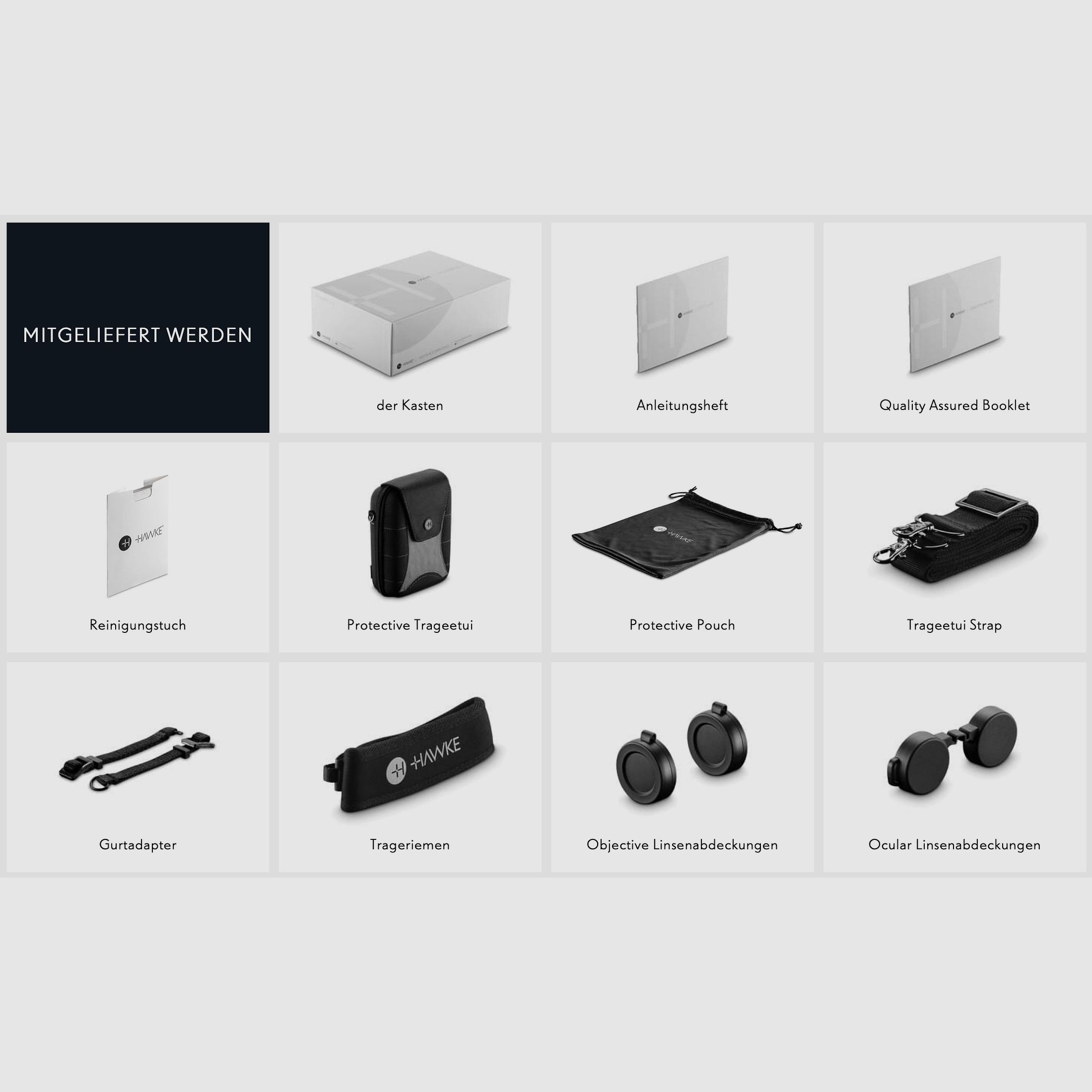 Hawke 38406 FRONTIER ED X 8X32 BINOCULARS GRAY