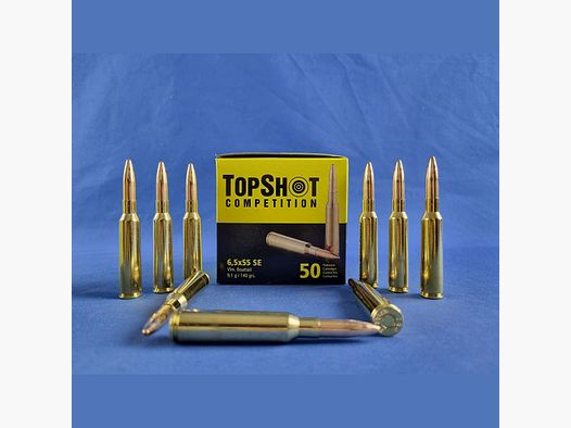 TOPSHOT Competition 6,5×55 FMJ BT 9,1g/140grs.