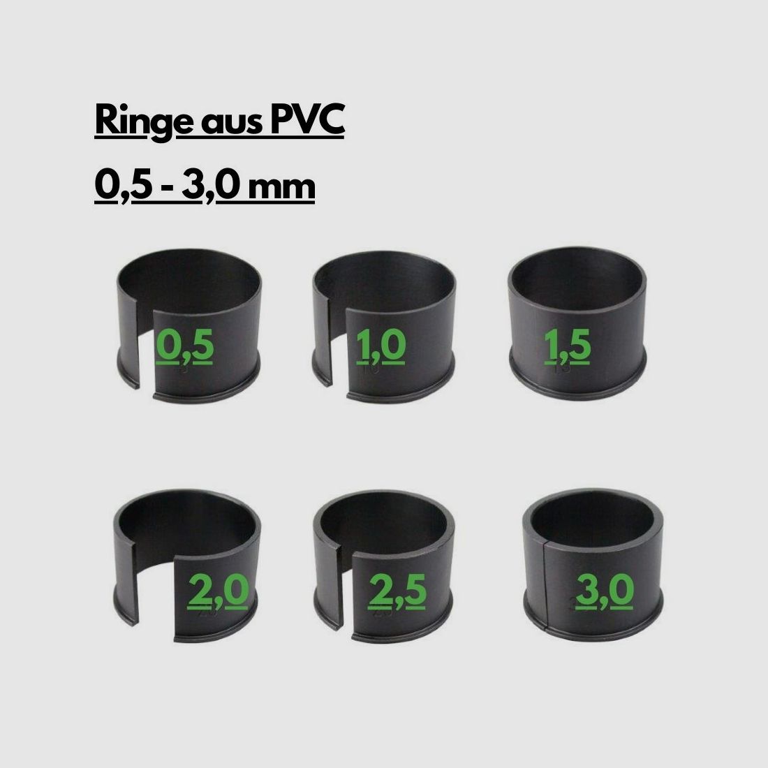 PARD Distanzringe Set (für PARD Standart Alu-Adapter) PVC