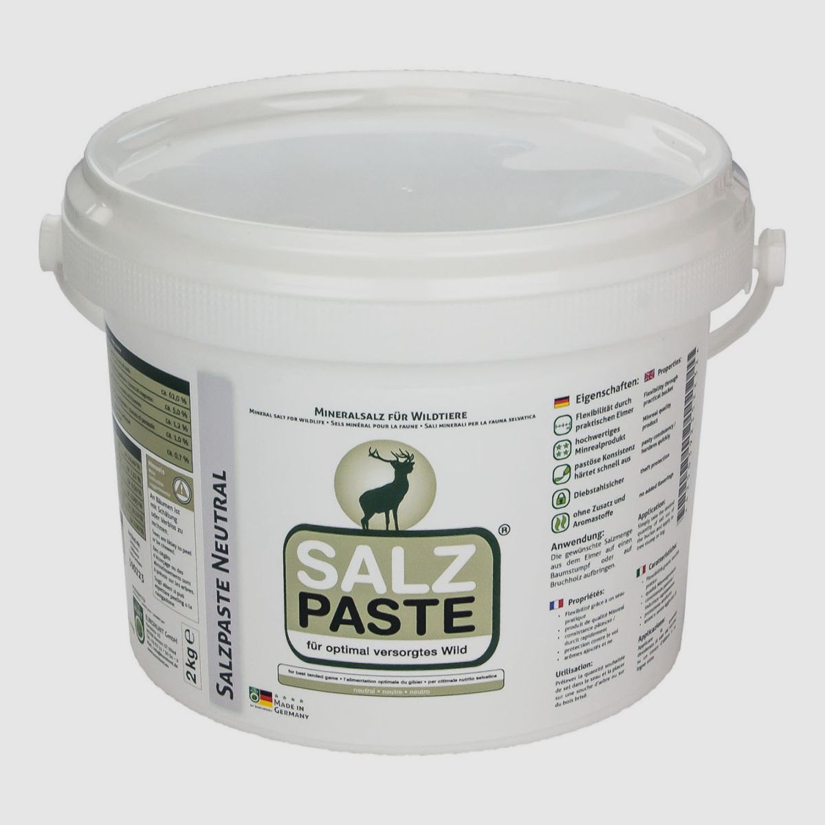 EUROHUNT Salzpaste 2 kg Eimer -neutral-