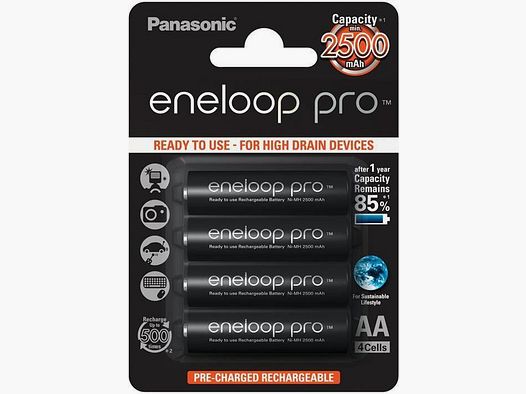 Panasonic Eneloop Pro R6/2500-mAh-Akku