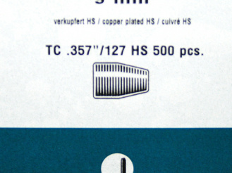 500St. H&N Geschosse .357 TC HS 127grs - 9MM | Haendler&Natermann High Speed | Bleigeschosse, Flach