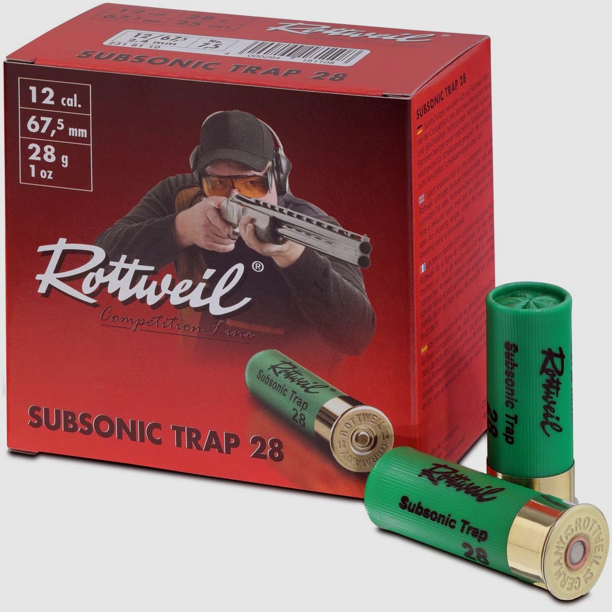 Rottweil 12/67,5 Special Subsonic Trap 28 2,4mm - 28g