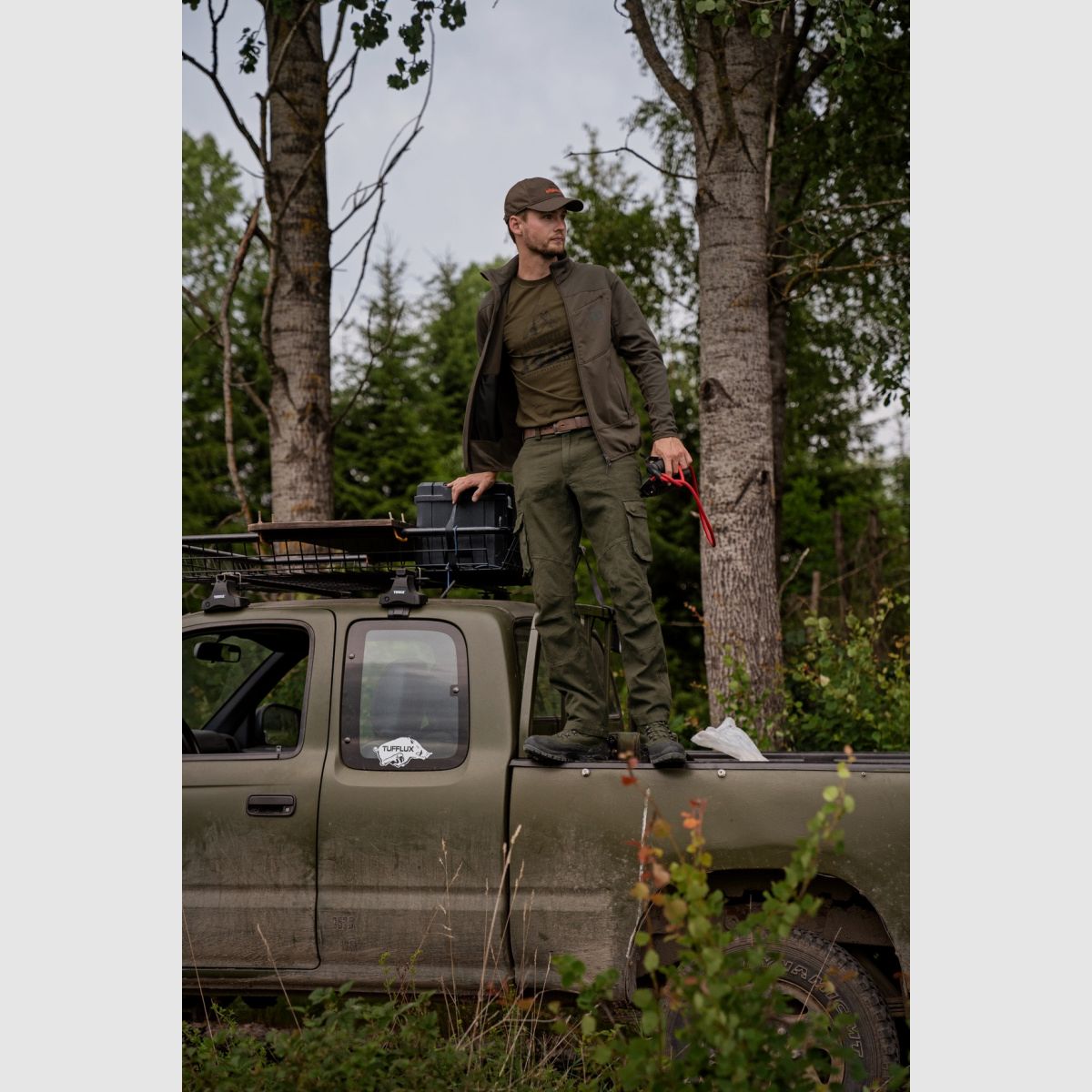 HÄRKILA Olaf Fleecejacke Willow Green/Shadow Grey